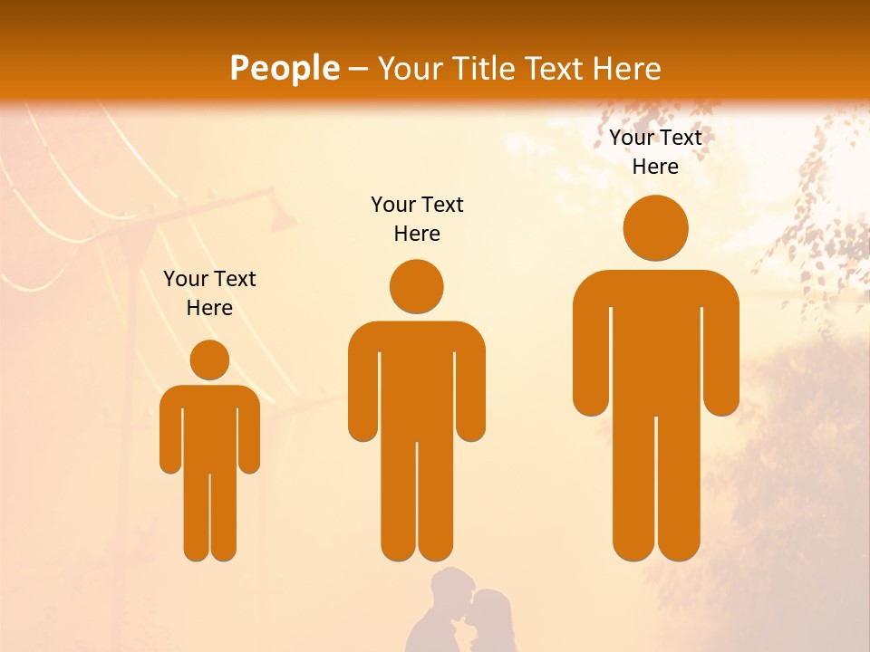 Date Tree Kiss PowerPoint Template