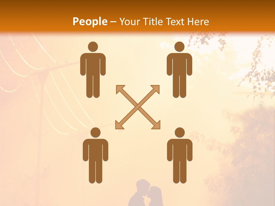 Date Tree Kiss PowerPoint Template