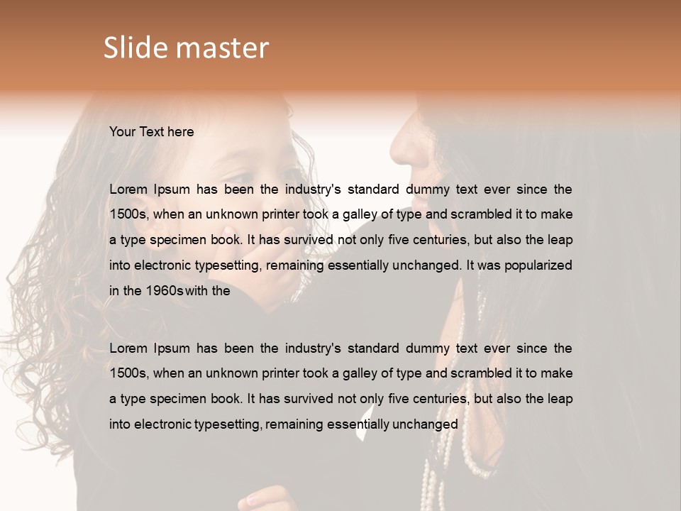 Female Toddler Parent PowerPoint Template