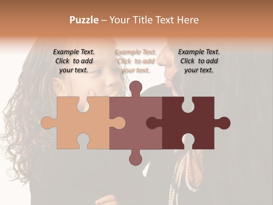 Female Toddler Parent PowerPoint Template