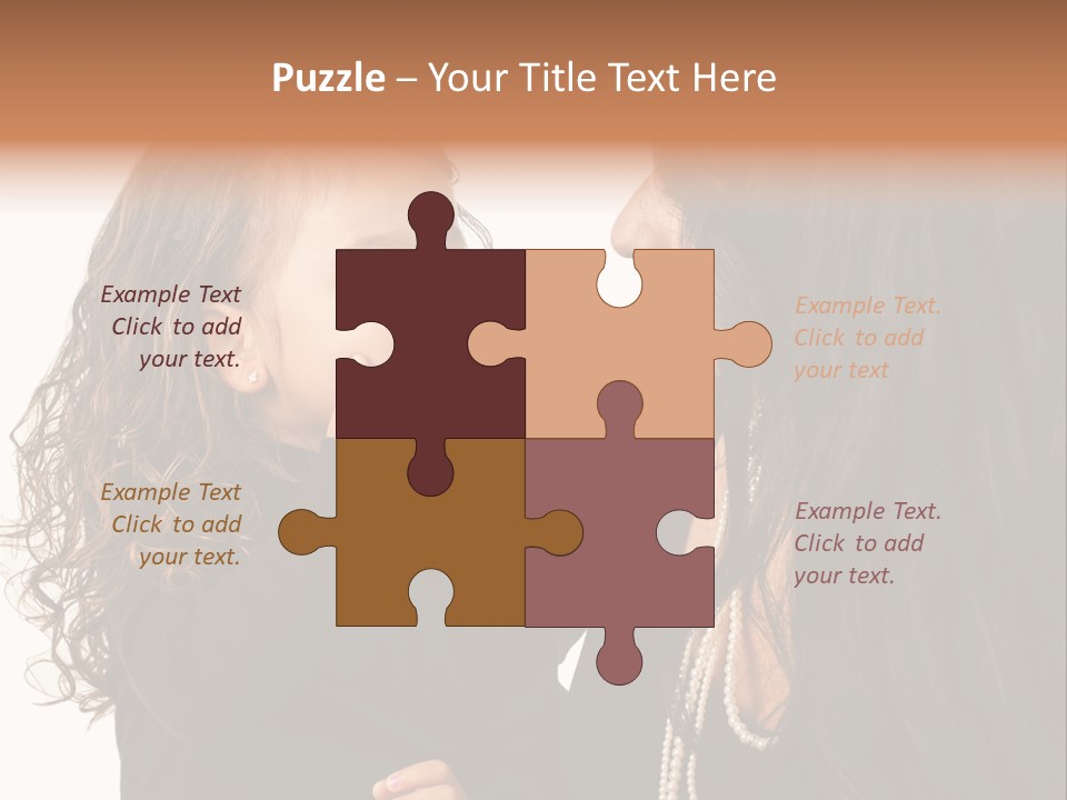 Female Toddler Parent PowerPoint Template