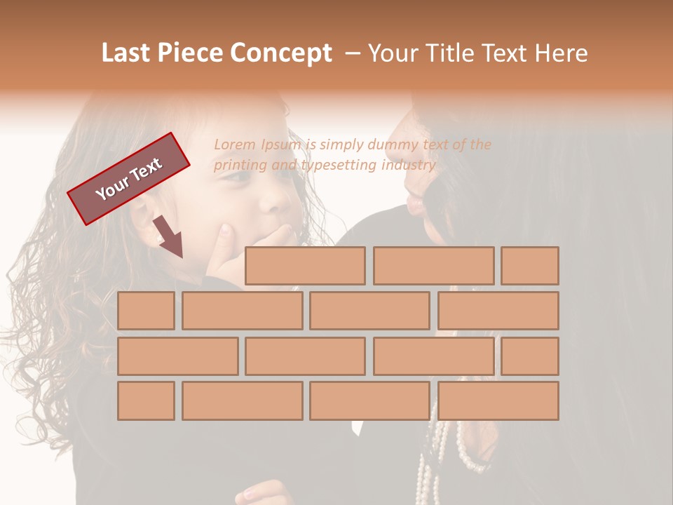Female Toddler Parent PowerPoint Template