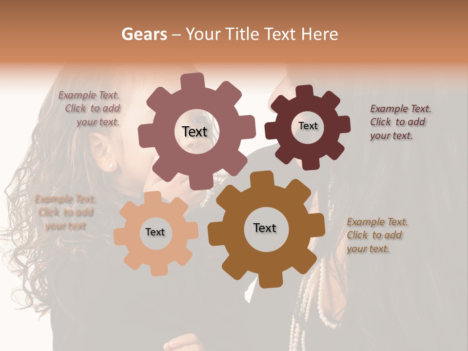 Female Toddler Parent PowerPoint Template