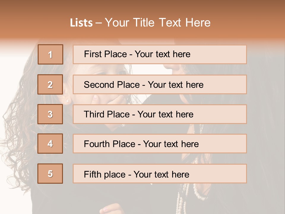 Female Toddler Parent PowerPoint Template
