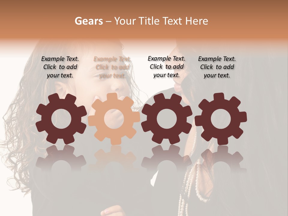 Female Toddler Parent PowerPoint Template