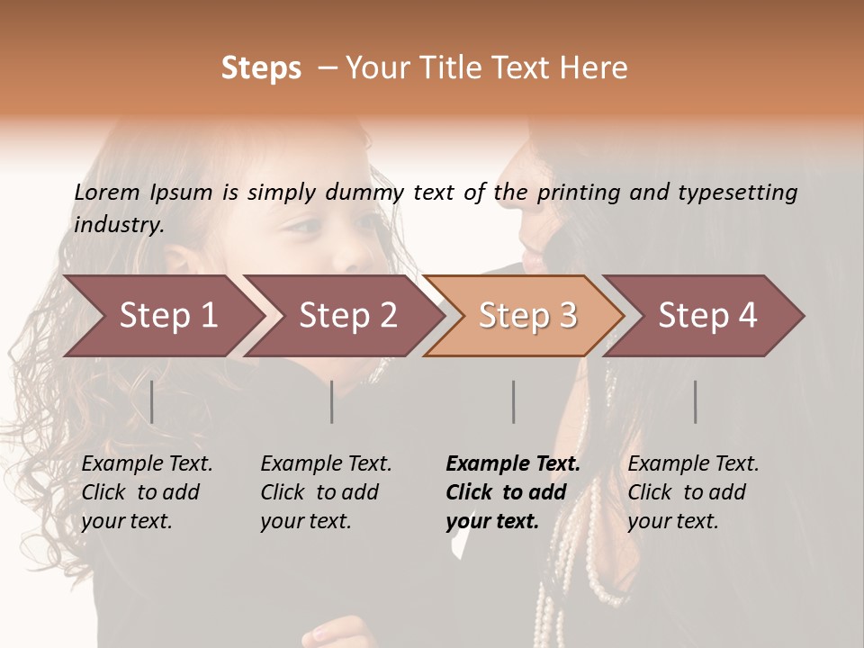 Female Toddler Parent PowerPoint Template