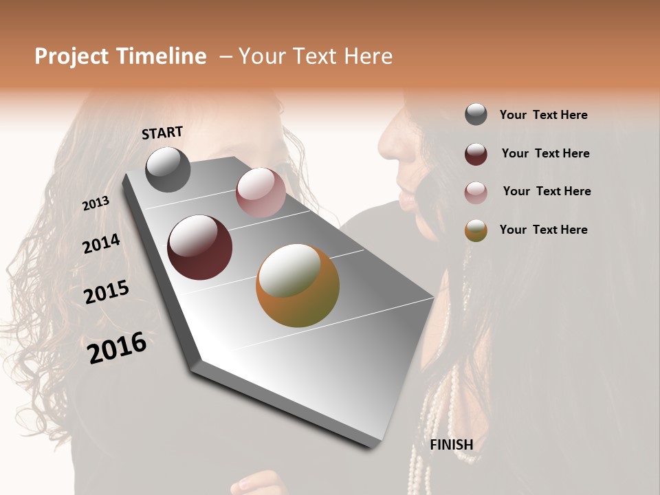 Female Toddler Parent PowerPoint Template