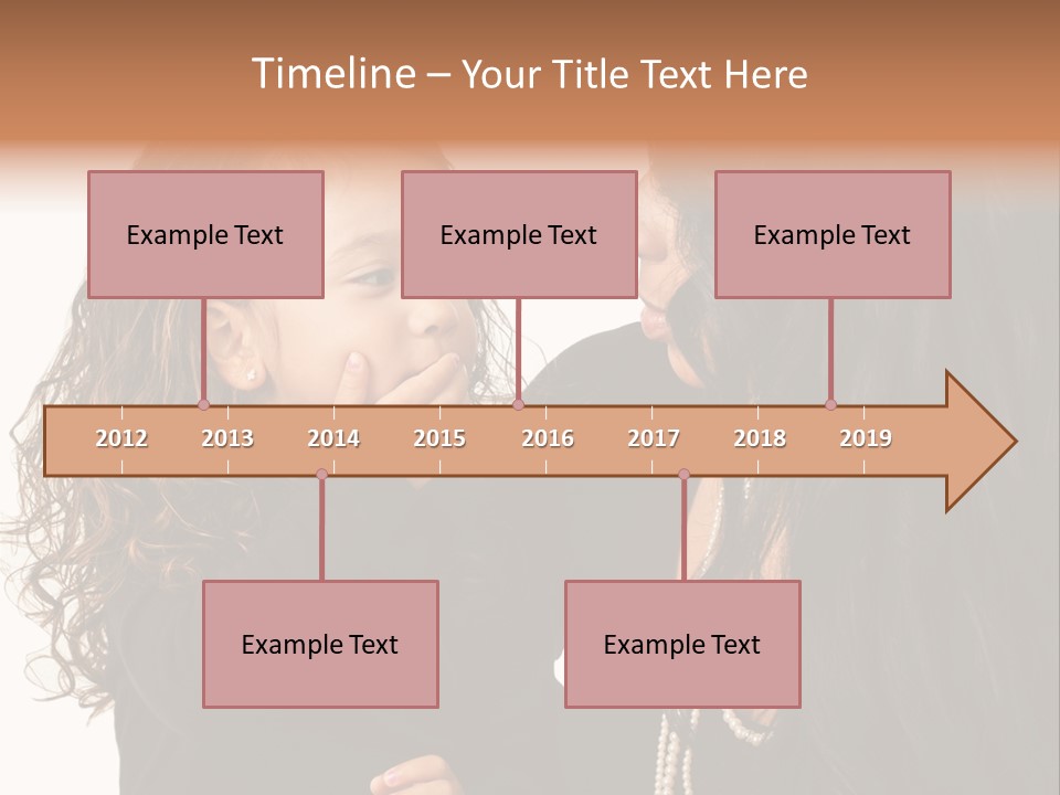 Female Toddler Parent PowerPoint Template