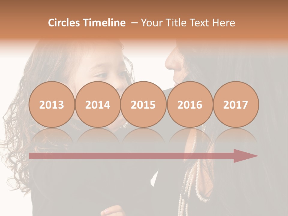 Female Toddler Parent PowerPoint Template