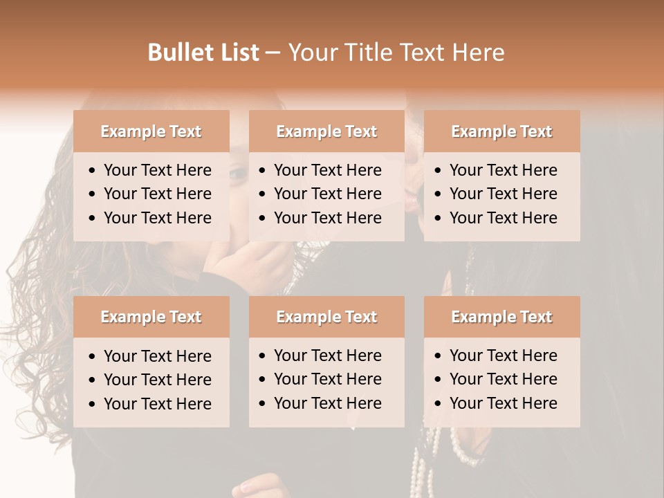 Female Toddler Parent PowerPoint Template
