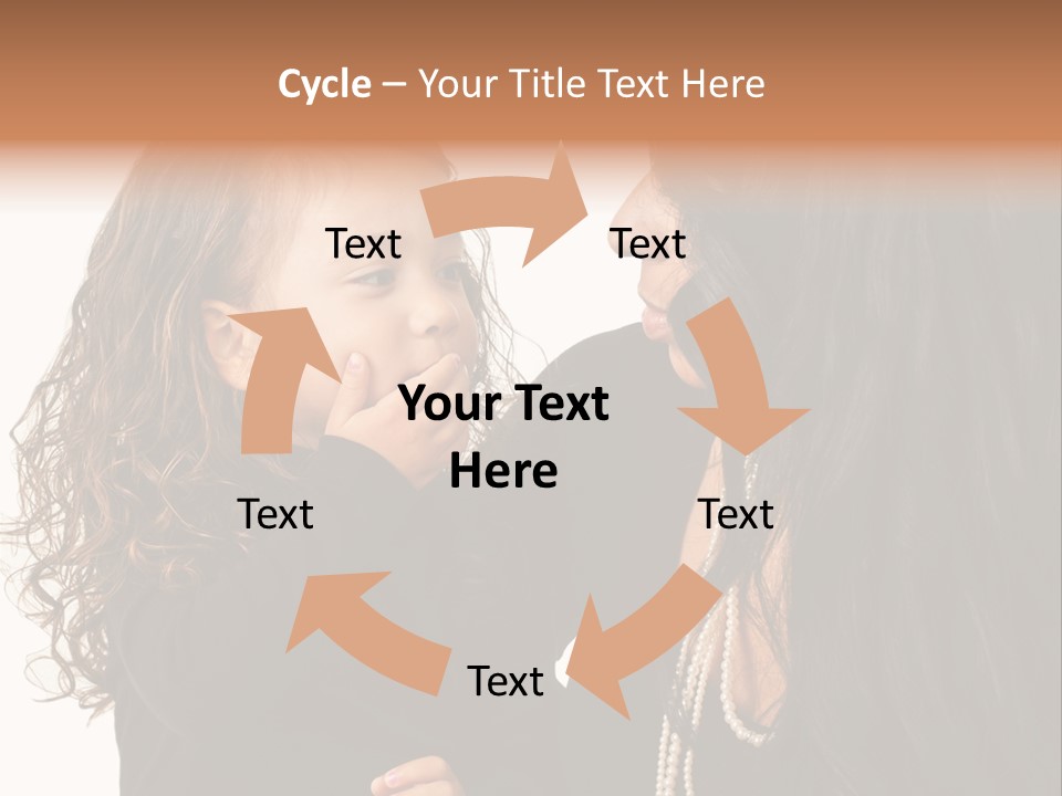 Female Toddler Parent PowerPoint Template