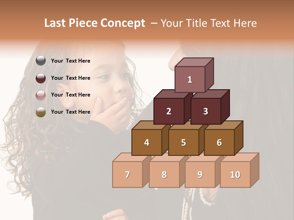 Female Toddler Parent PowerPoint Template