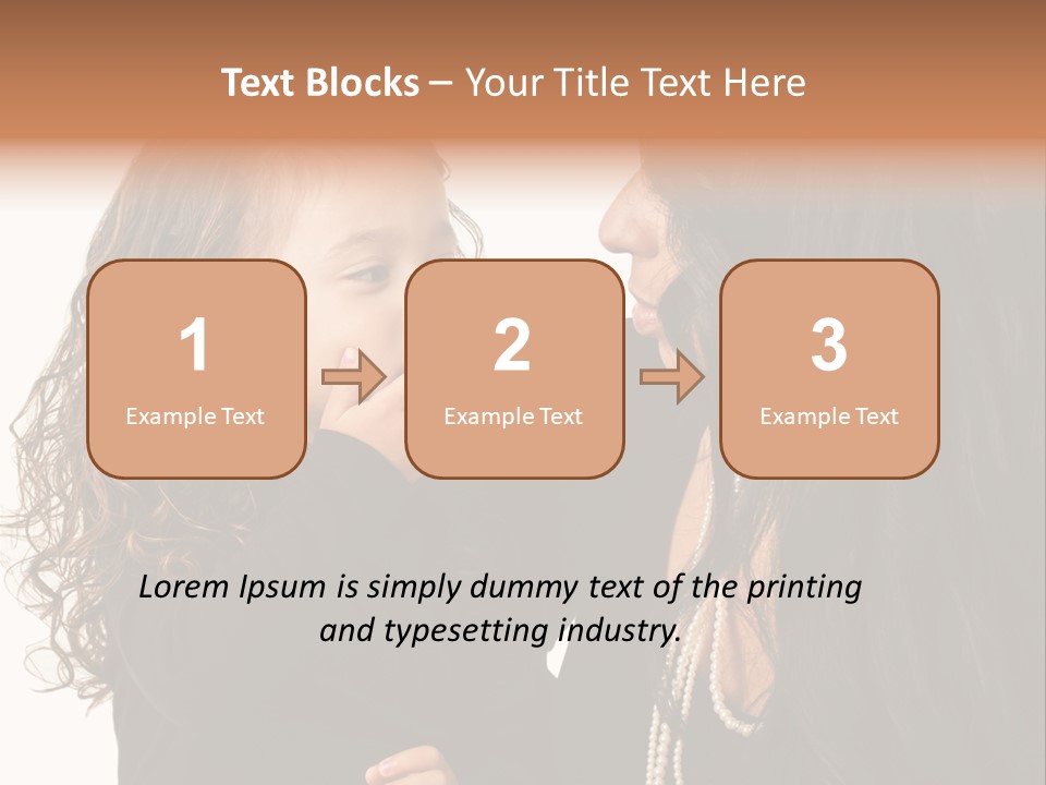 Female Toddler Parent PowerPoint Template