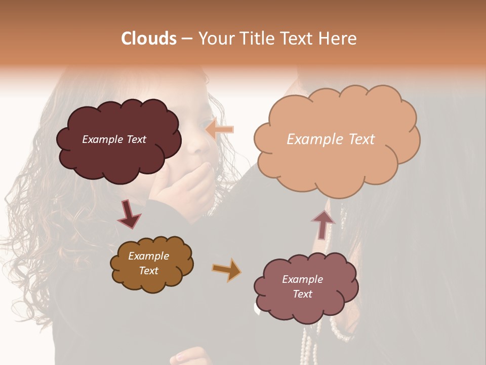 Female Toddler Parent PowerPoint Template