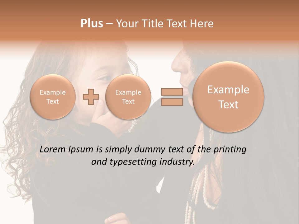 Female Toddler Parent PowerPoint Template