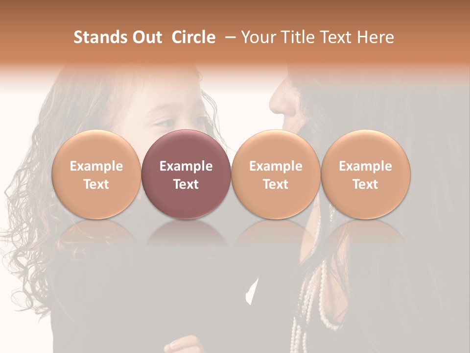 Female Toddler Parent PowerPoint Template