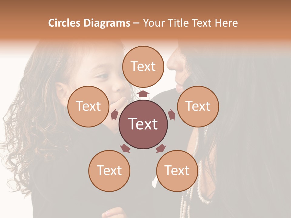 Female Toddler Parent PowerPoint Template