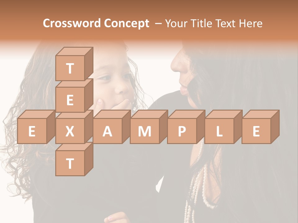 Female Toddler Parent PowerPoint Template