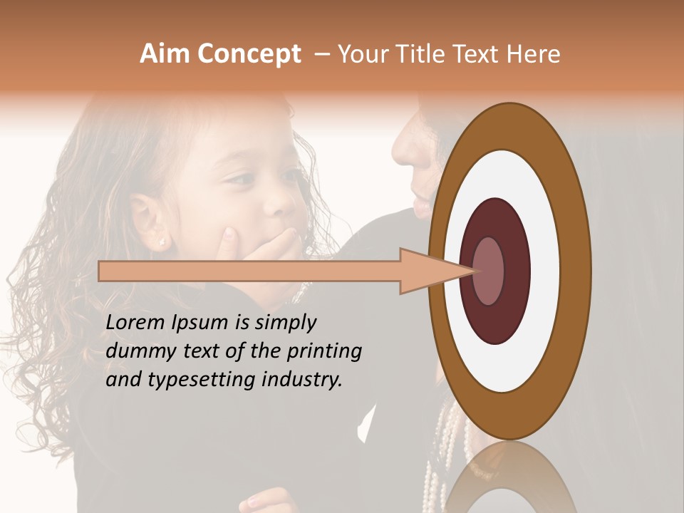 Female Toddler Parent PowerPoint Template