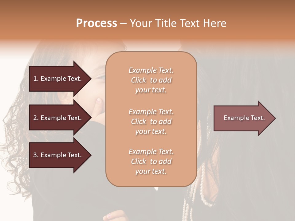 Female Toddler Parent PowerPoint Template
