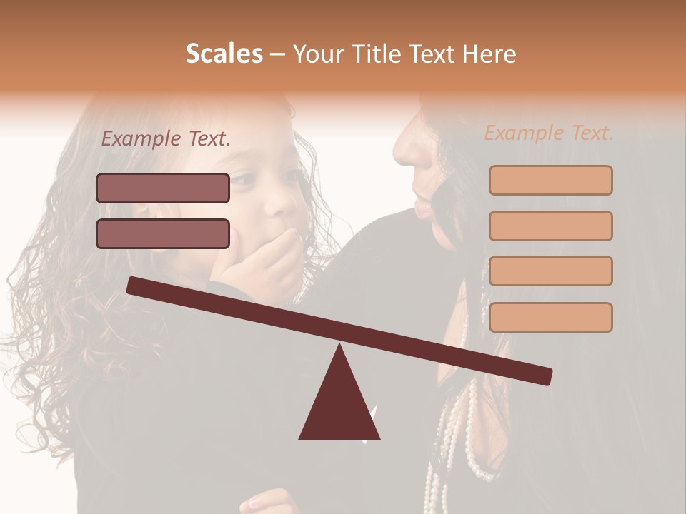 Female Toddler Parent PowerPoint Template
