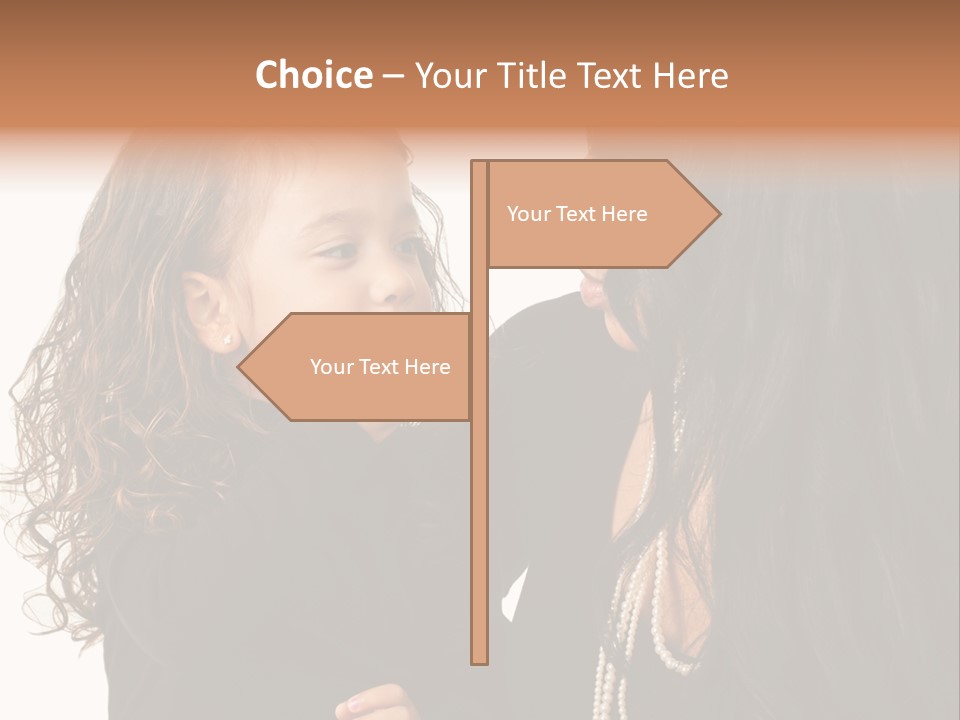 Female Toddler Parent PowerPoint Template