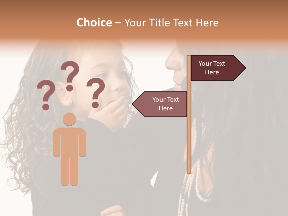 Female Toddler Parent PowerPoint Template