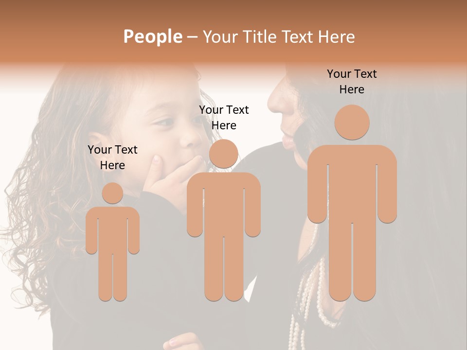 Female Toddler Parent PowerPoint Template