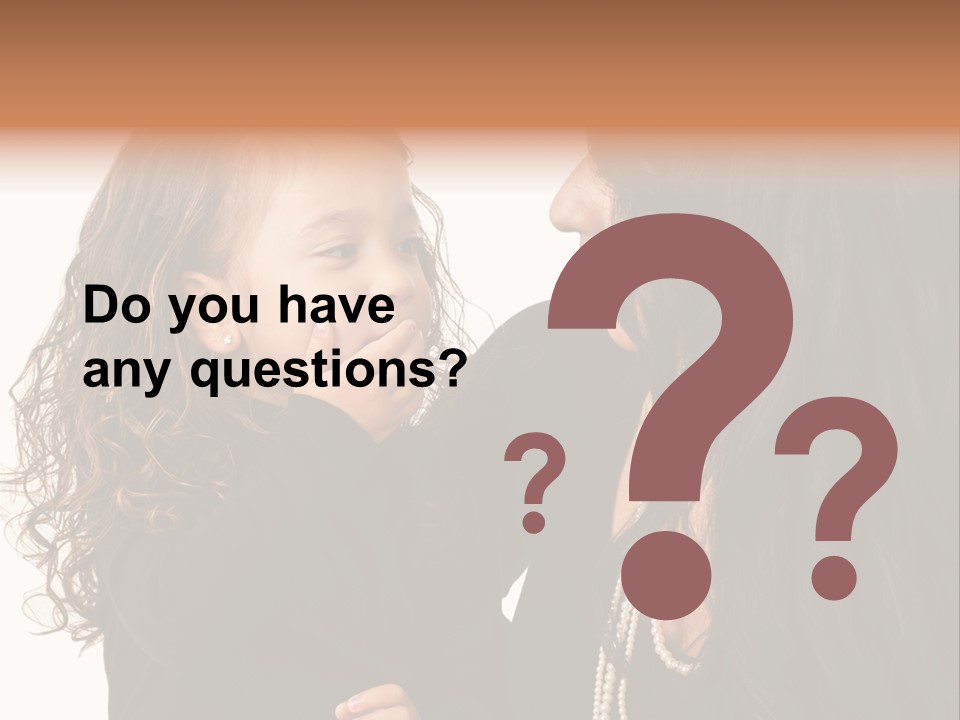 Female Toddler Parent PowerPoint Template