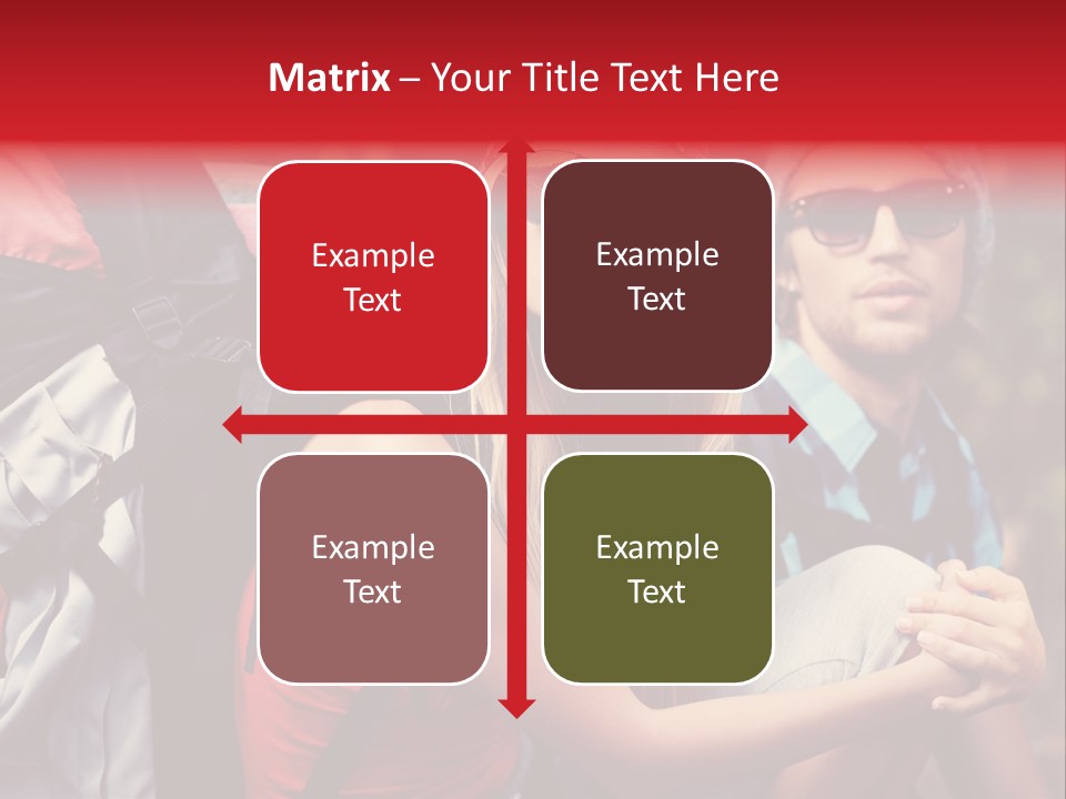 Tourism Woman Sunglasses PowerPoint Template