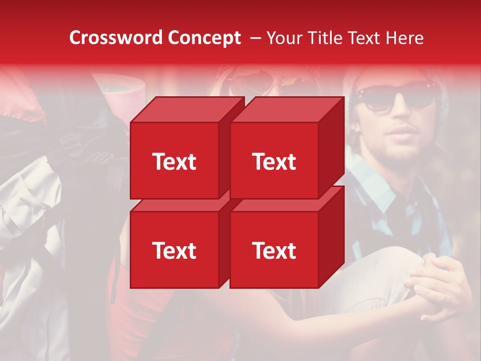 Tourism Woman Sunglasses PowerPoint Template