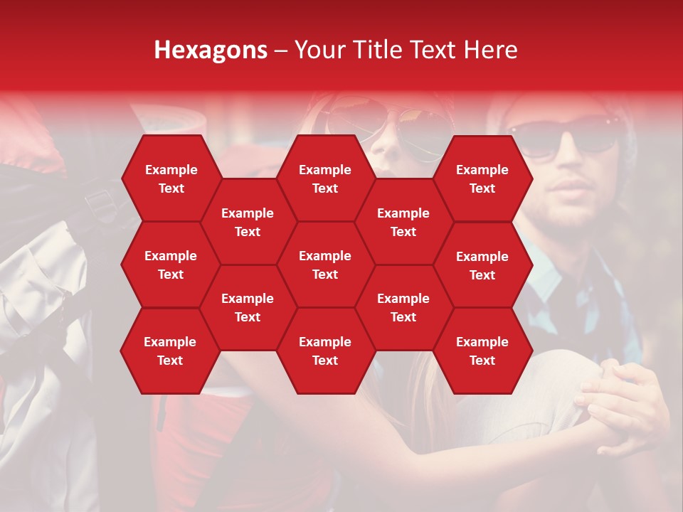 Tourism Woman Sunglasses PowerPoint Template