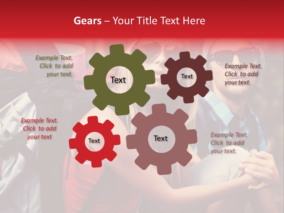 Tourism Woman Sunglasses PowerPoint Template