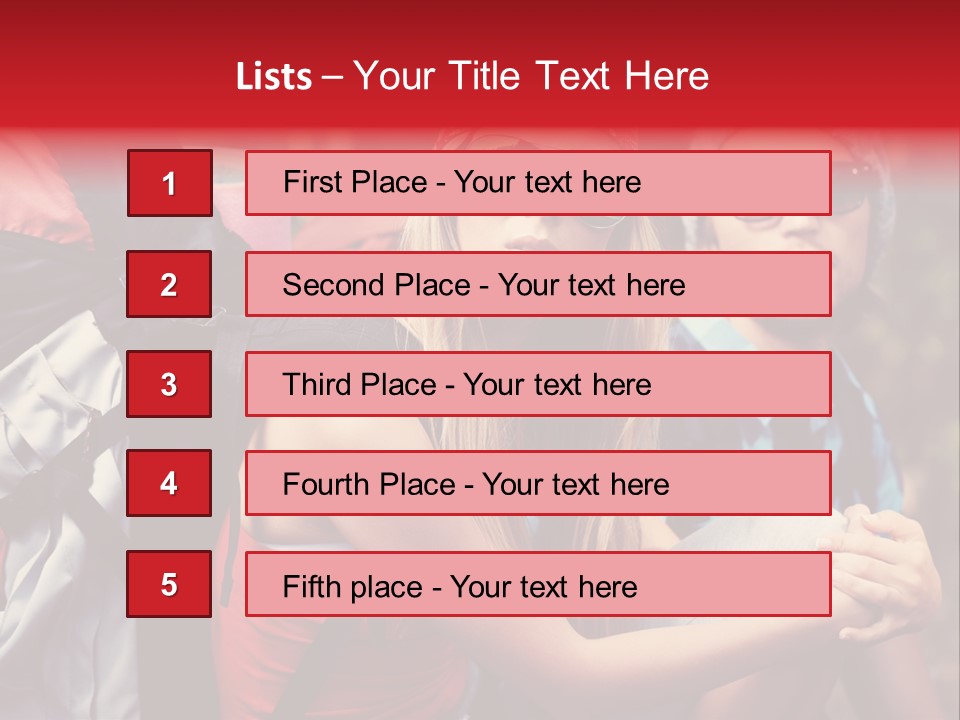 Tourism Woman Sunglasses PowerPoint Template