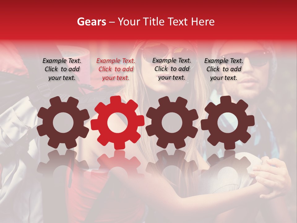 Tourism Woman Sunglasses PowerPoint Template