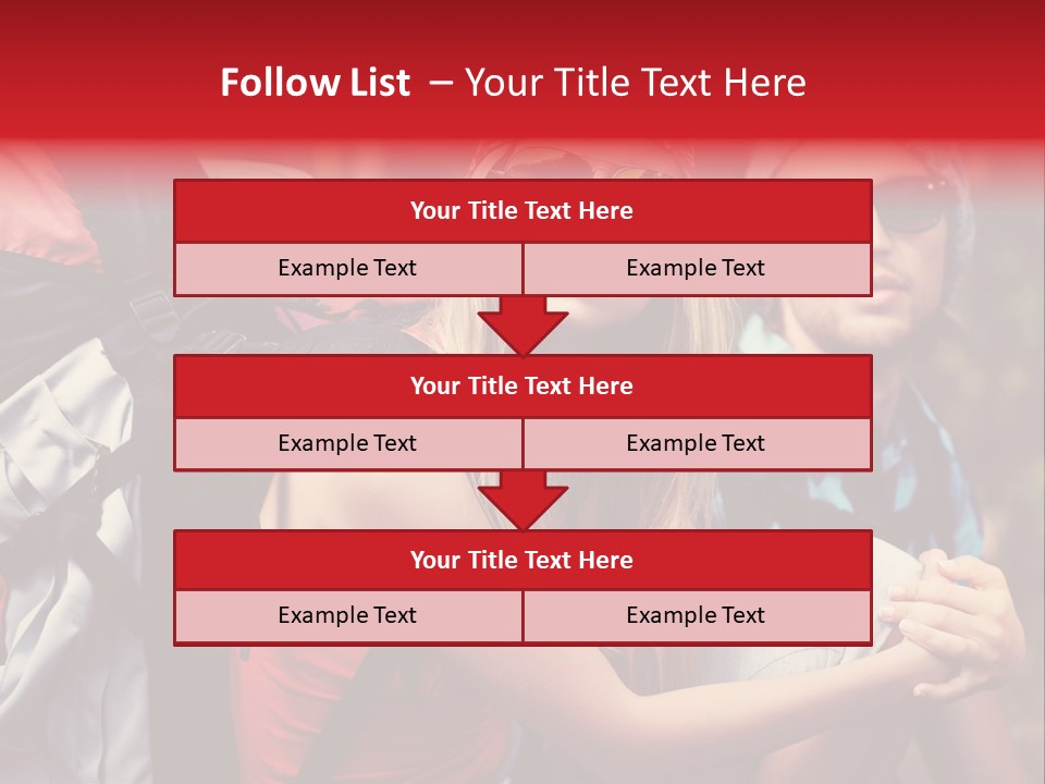 Tourism Woman Sunglasses PowerPoint Template