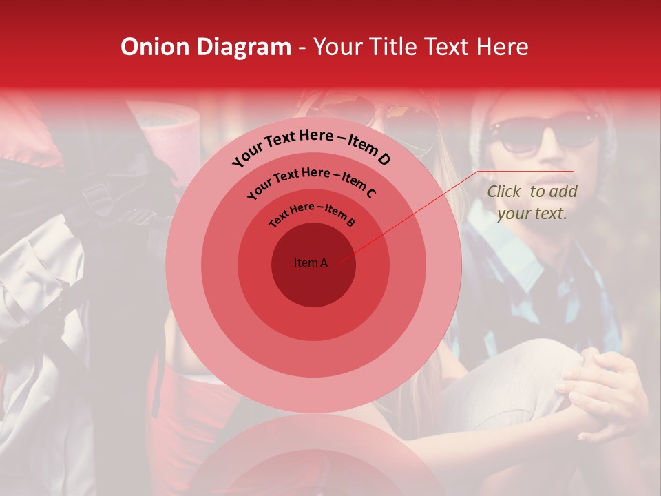 Tourism Woman Sunglasses PowerPoint Template