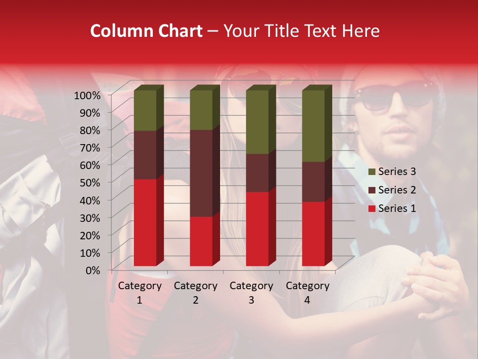 Tourism Woman Sunglasses PowerPoint Template