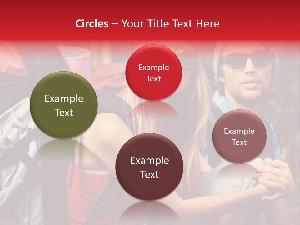 Tourism Woman Sunglasses PowerPoint Template