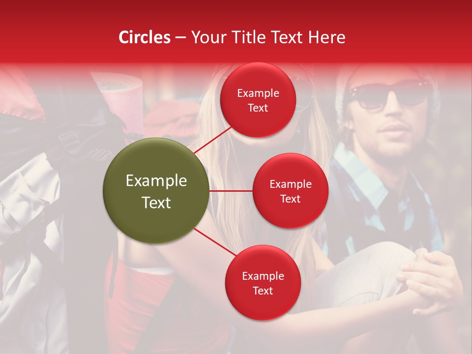 Tourism Woman Sunglasses PowerPoint Template