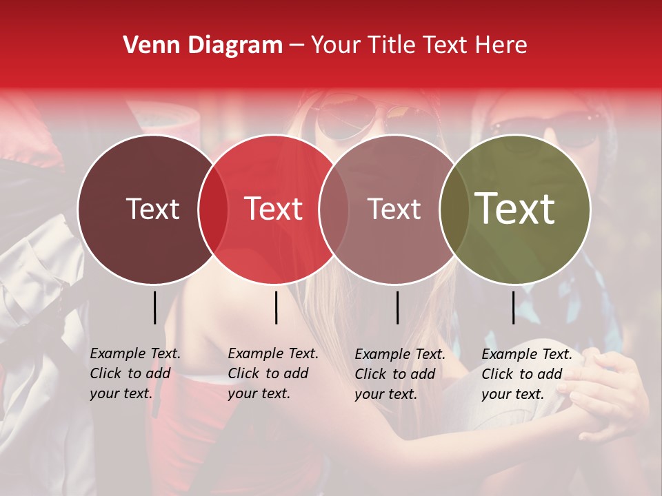 Tourism Woman Sunglasses PowerPoint Template