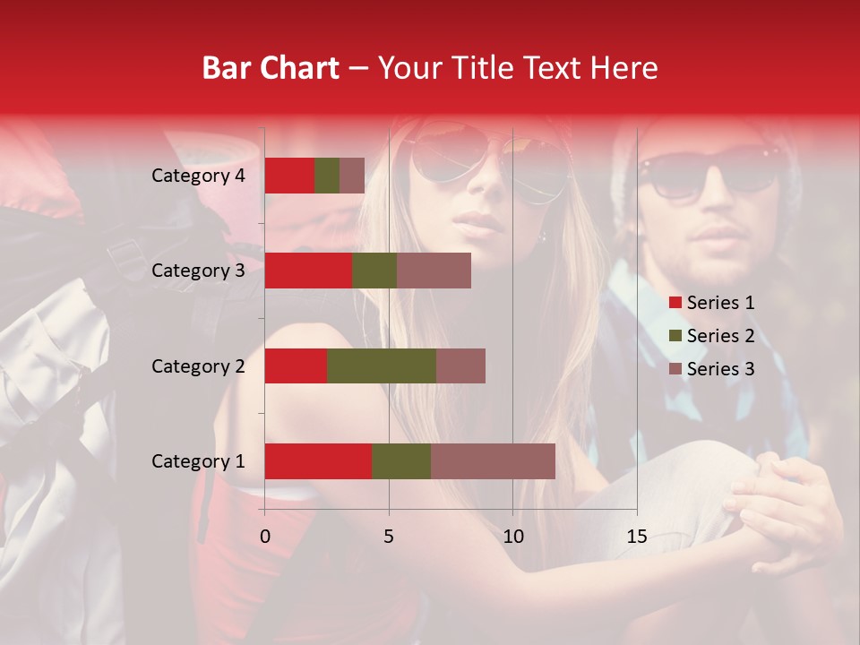 Tourism Woman Sunglasses PowerPoint Template