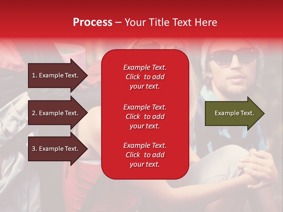 Tourism Woman Sunglasses PowerPoint Template