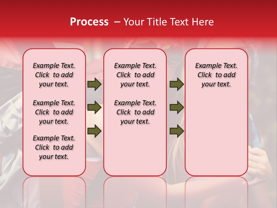 Tourism Woman Sunglasses PowerPoint Template