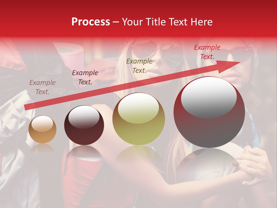 Tourism Woman Sunglasses PowerPoint Template