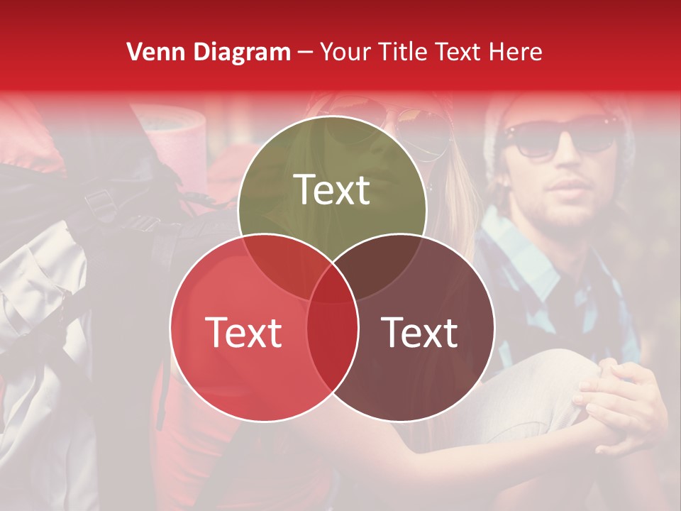 Tourism Woman Sunglasses PowerPoint Template