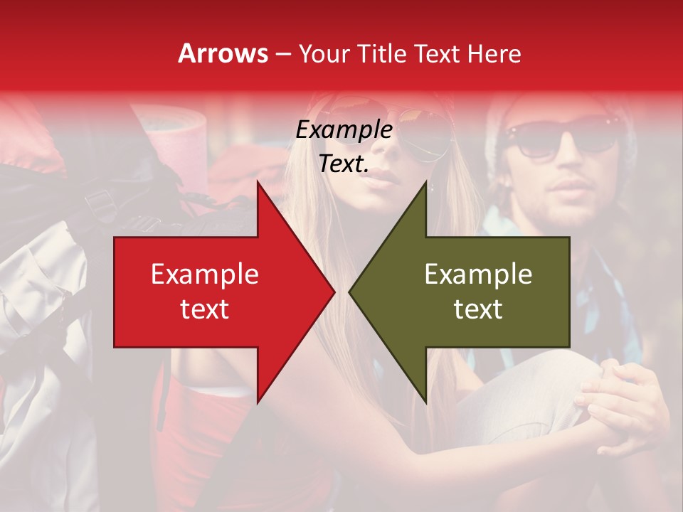 Tourism Woman Sunglasses PowerPoint Template