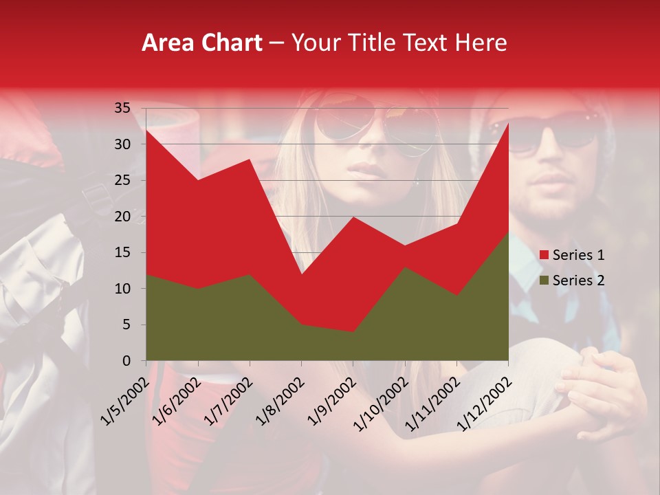 Tourism Woman Sunglasses PowerPoint Template