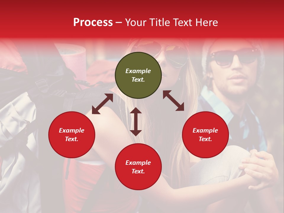 Tourism Woman Sunglasses PowerPoint Template