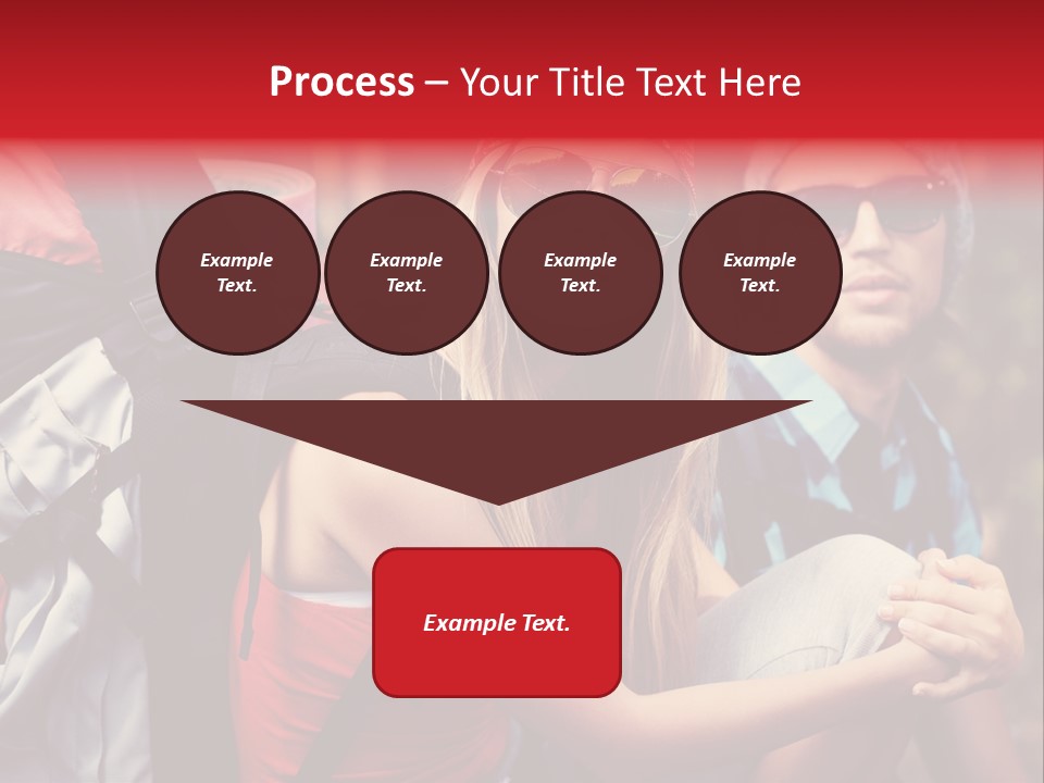 Tourism Woman Sunglasses PowerPoint Template